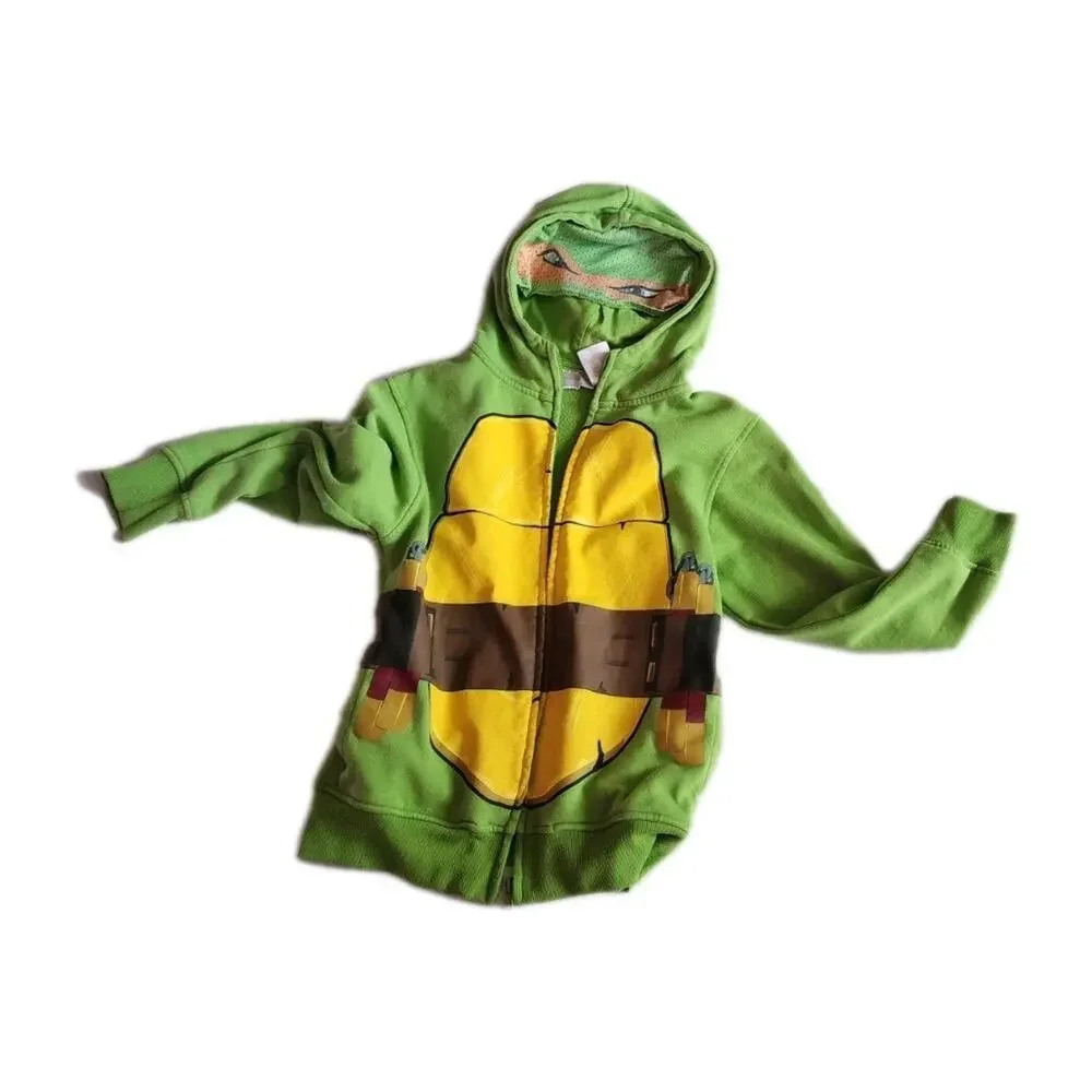 Teenage Mutant Ninja Turtles TMNT Hoodie Y8 zip Jacket Michelangelo cospaly